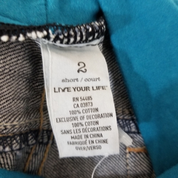 𝅺"live your life" Maternity jean capris - Picture 4 of 9